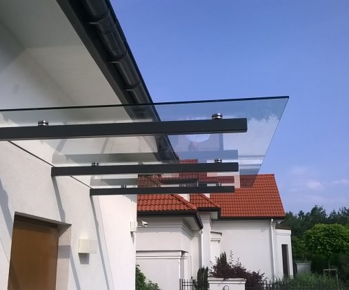Daszek szklany prostokątny
